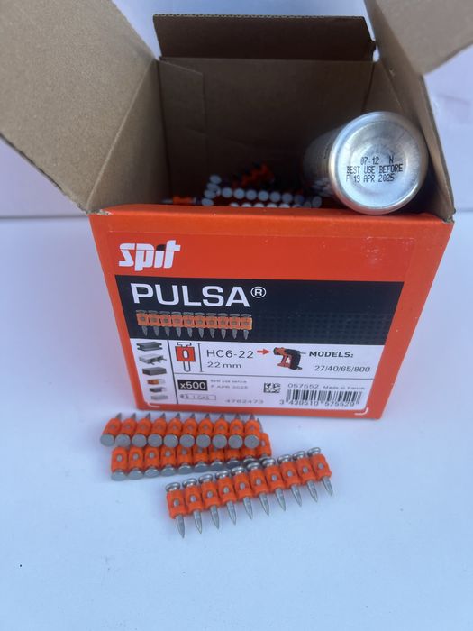 500 cuie+gaz spit pulsa 22 mm