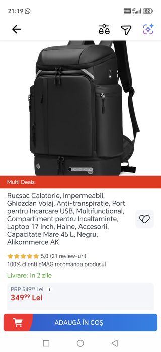 Rucsac impermeabil AK 45L