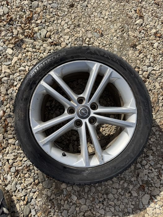 Roată iarnă 18" Opel Insignia A 5x120 - Jantă aliaj originală GM + Anvelopă Hankook 245/45 R18 iarna stare ok