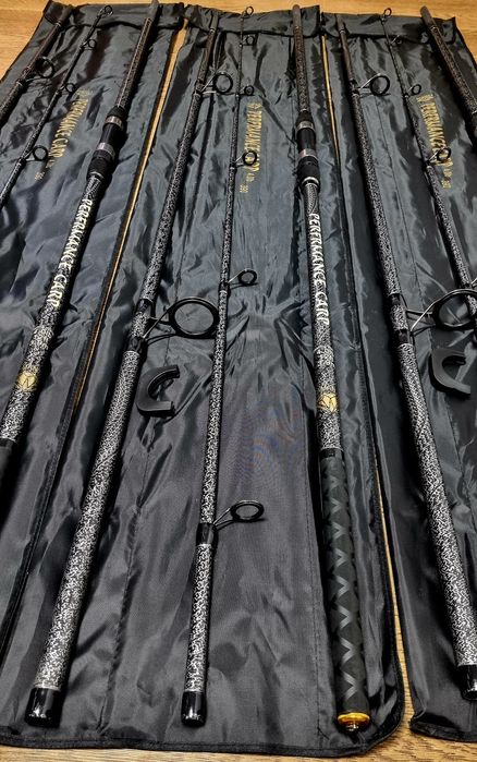 SET 4 Lansete Crap  Diamant Alb 3.90 4.0Lbs din 3 Tronsoane