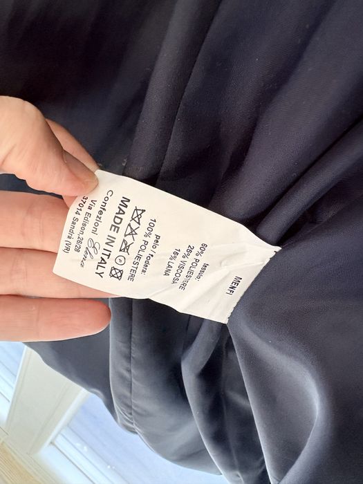 Palton Gocce di Elena Verona,Made in Italy, cu gluga detasabila