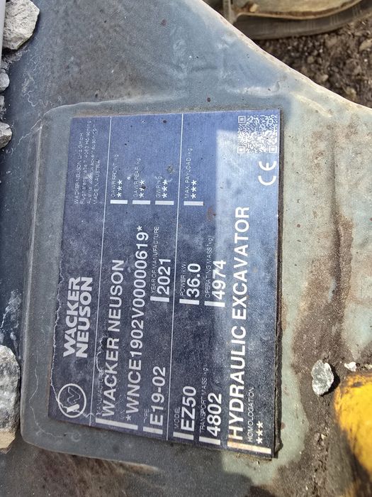Excavator wacker neuson ez 50