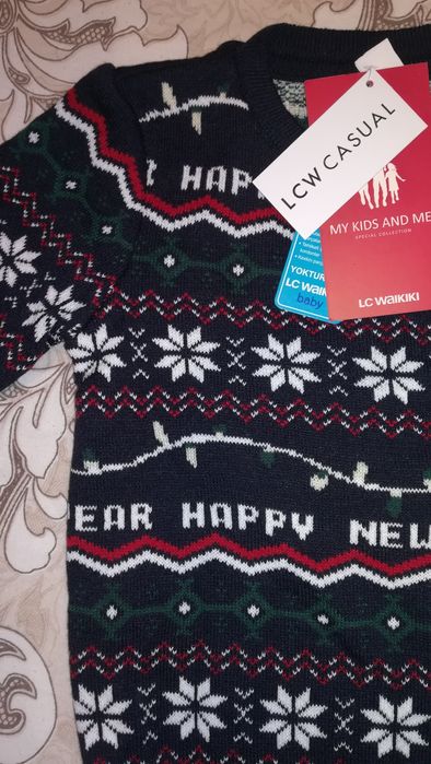 Детски коледен пуловер - 92/98 размер