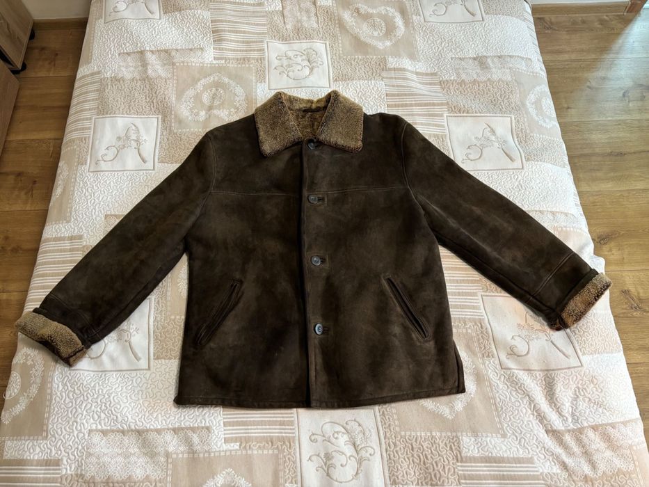 Мъжко палто от овча кожа