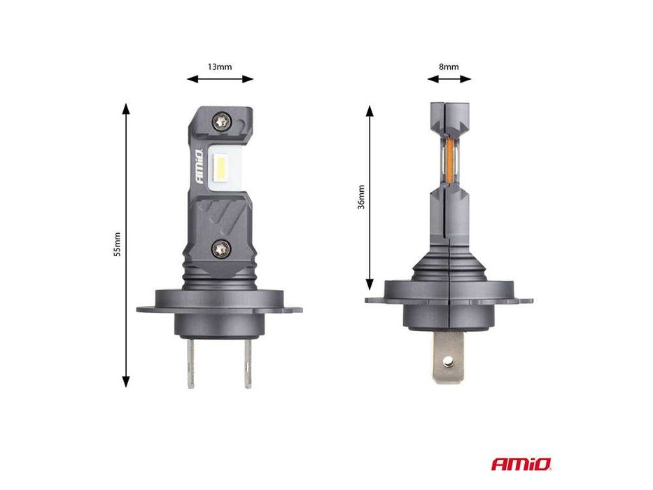 Крушки AMIO HYBRID LED H7/H18 6000K Canbus 60W