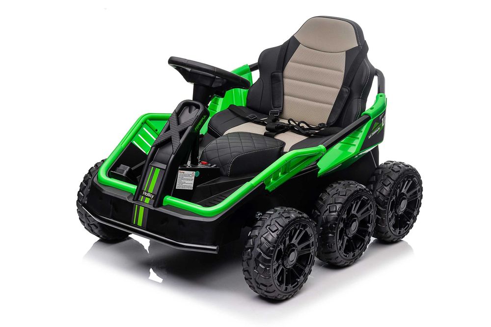 UTV electric pentru 2 copii Kinderauto MoonRider 6x6 180W 24V, Verde