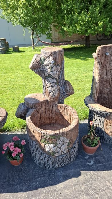 Градински чешми от щампован бетон