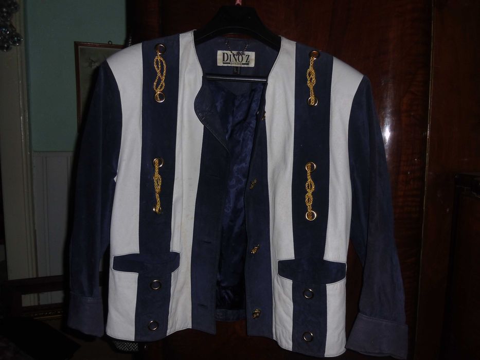 haina dama .piele naturala tip marinar