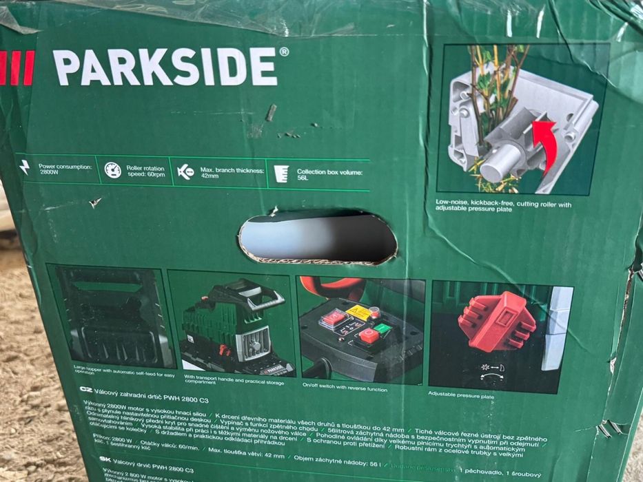 Tocator de crengi Parkside si resturi vedetale