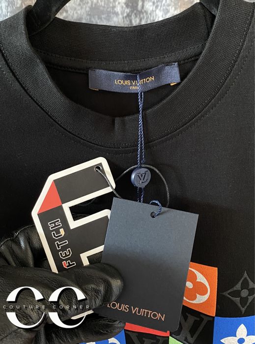 Tricou Louis Vuitton Multi-Logo Print • Calitate TOP • Cod QR