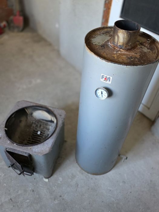 Boiler cazan apă, pe lemne 90 litri FM folosit