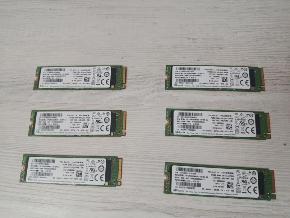 NVMe 256gb SSD m.2