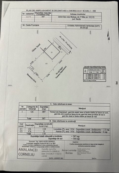 Vând casă în Buhuși, Str 9 Mai, 110 mp