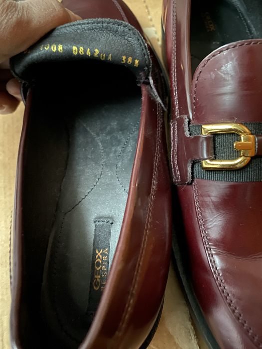 Pantofi mocasini Geox , piele lacuita