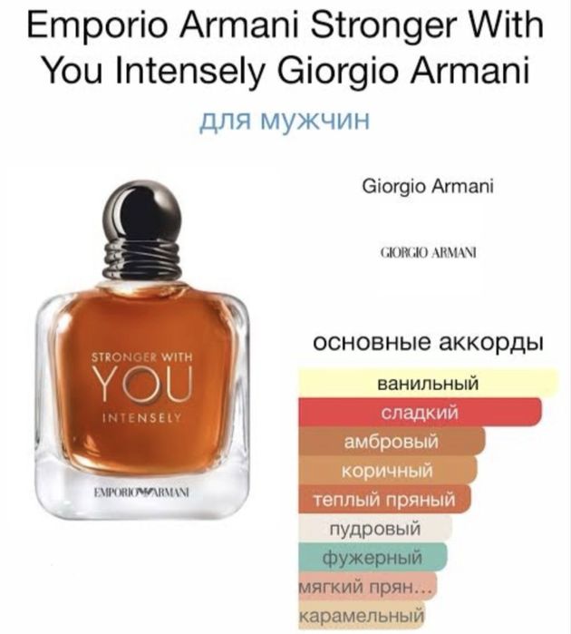 Armani stronger with you intensely Парфюм