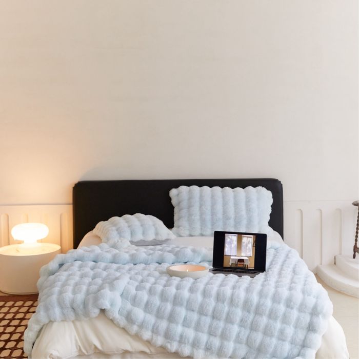 Плед, искуственный мех кролика