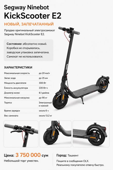 Segway Ninebot Kickscooter E2