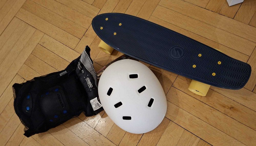 Skateboard Oxelo casca si protectii adult