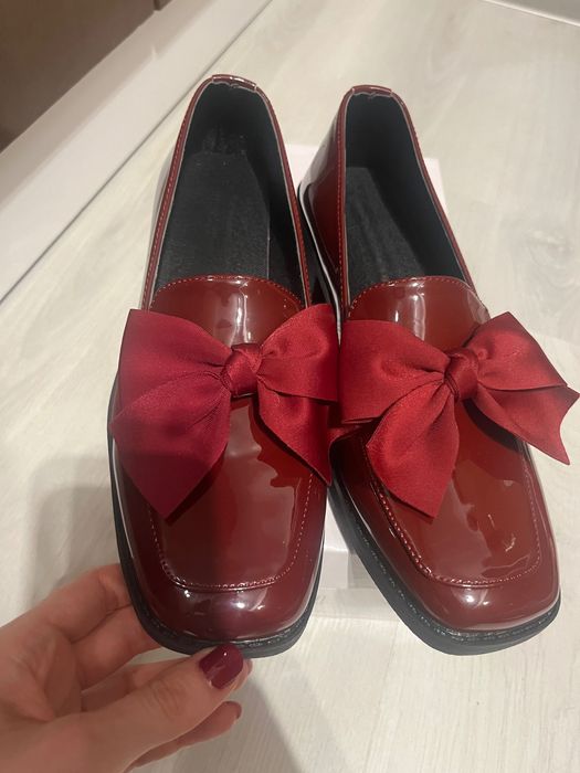 Обувки бордо, 37