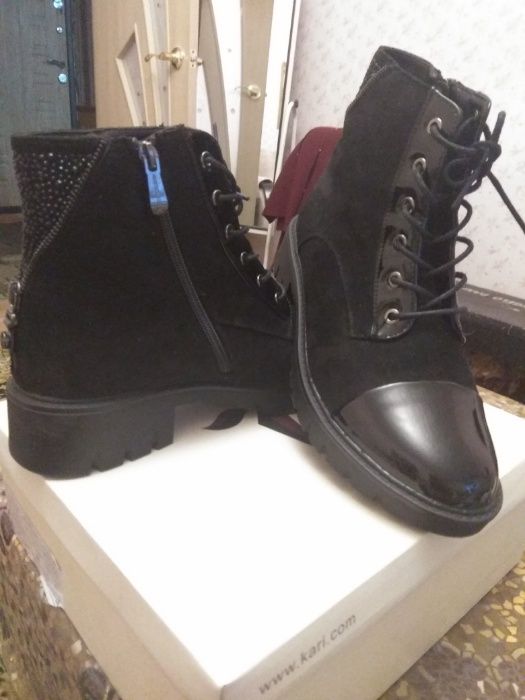Ботинки стильные демисезонные, новые, р.40-41