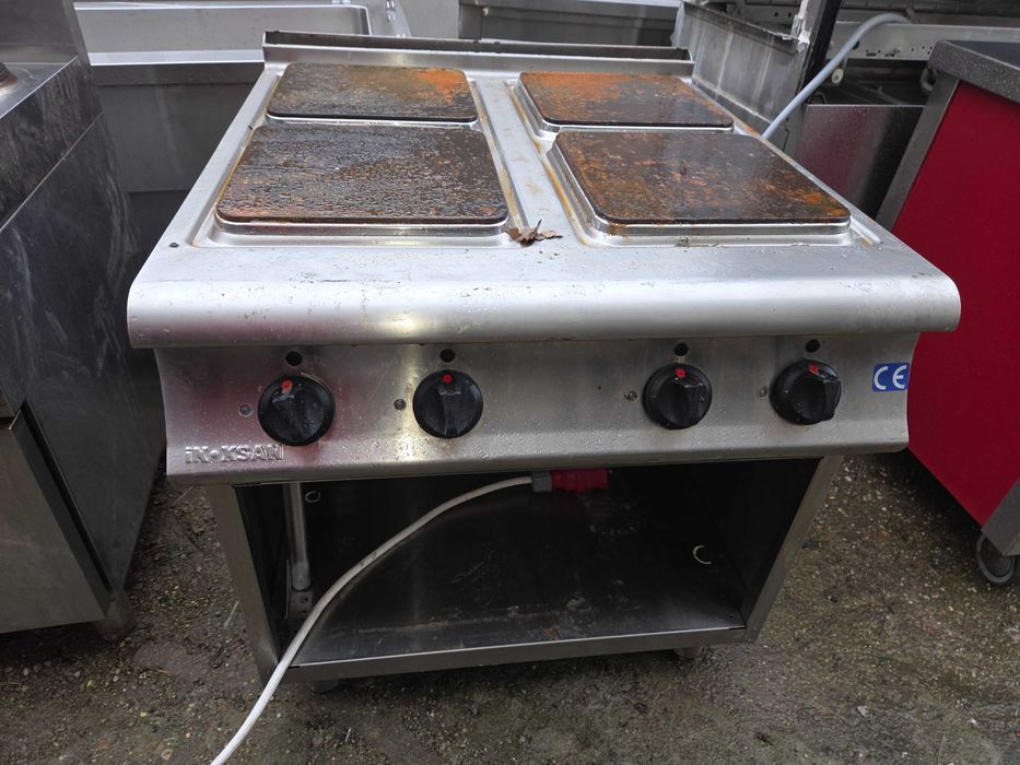 Aragaz cu banc 4-6 ochiuri, pe gaz sau curent, restaurant