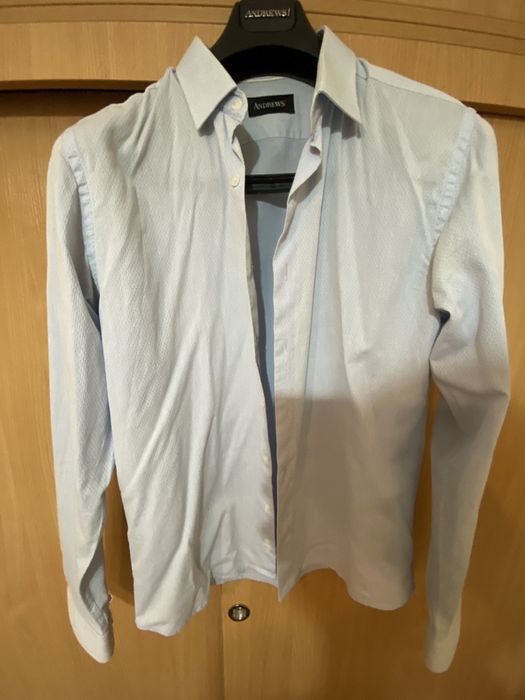 Маркови мъжки ризи Андрюс и Зара, L, памук, слим фит, 20лв