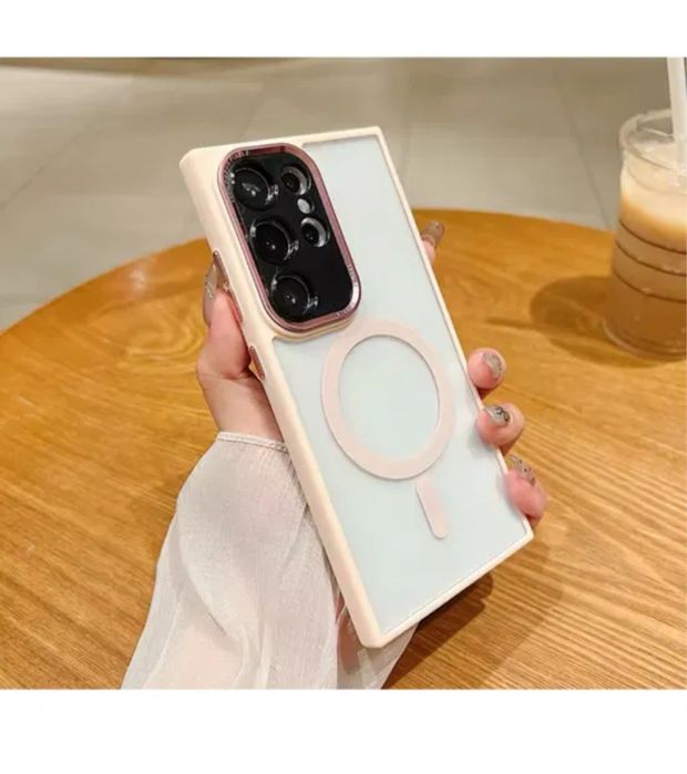 Samsung S23/S24/S25/PLUS/ULTRA Husa Magnetica Spate Lucios Folie Sticl