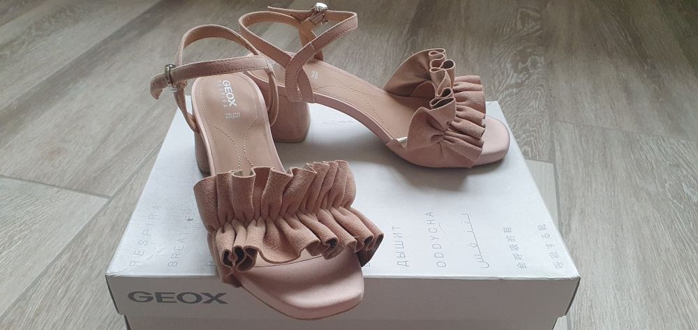 Sandale Geox Piele Intoarsa