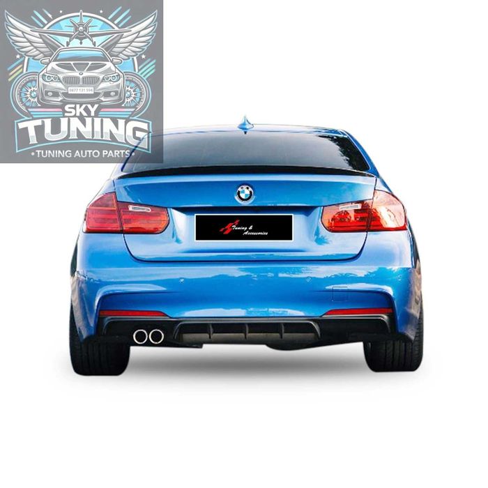 Дифузьор / добавка за задна броня за БМВ Ф30 - ф31 / BMW F30 Diffuser