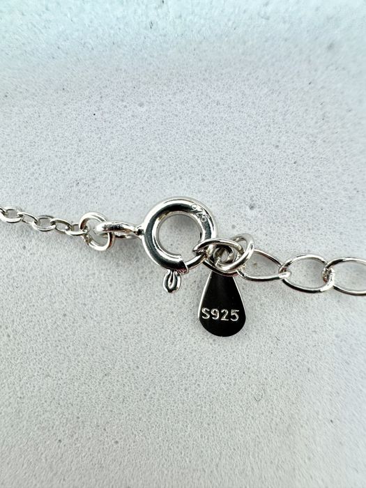 Сребърно колие с мойсанит (диамант) 1 карат