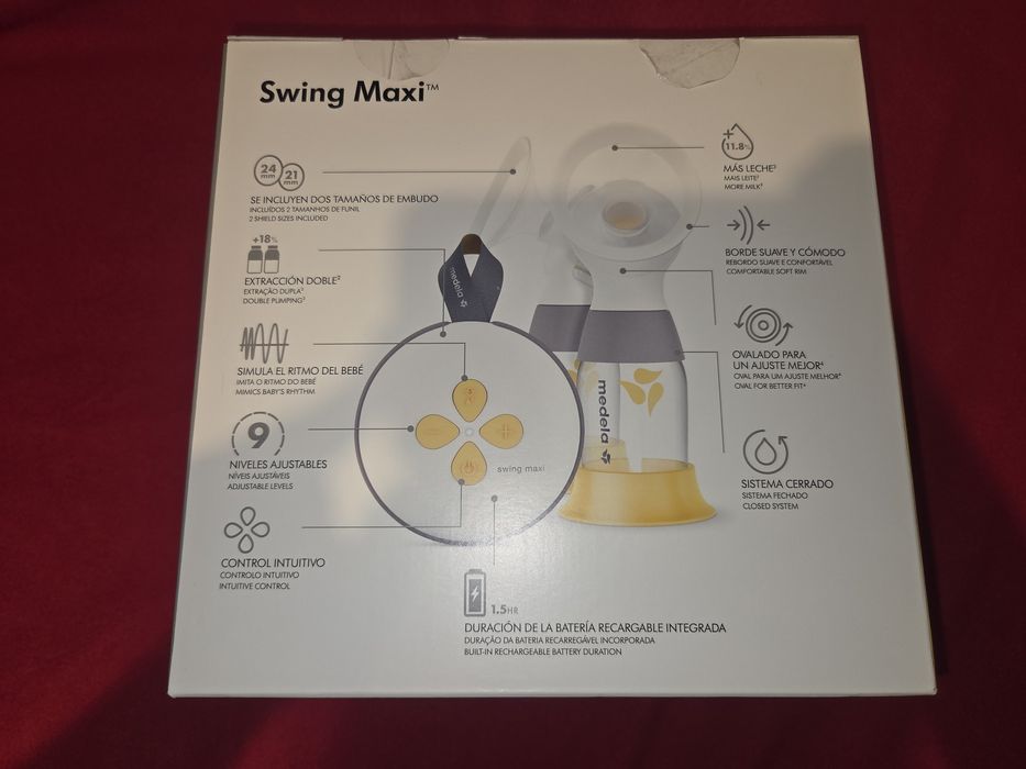 Електрическа двойна двуфазна помпа за кърма Medela Swing Maxi Flex