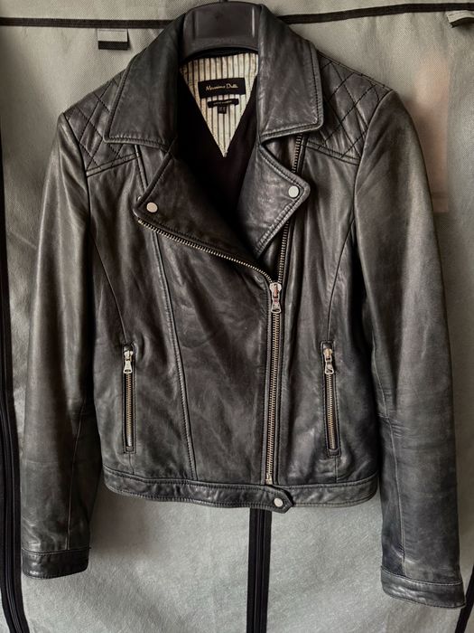 Продам кожаную куртку Massimo Dutti
