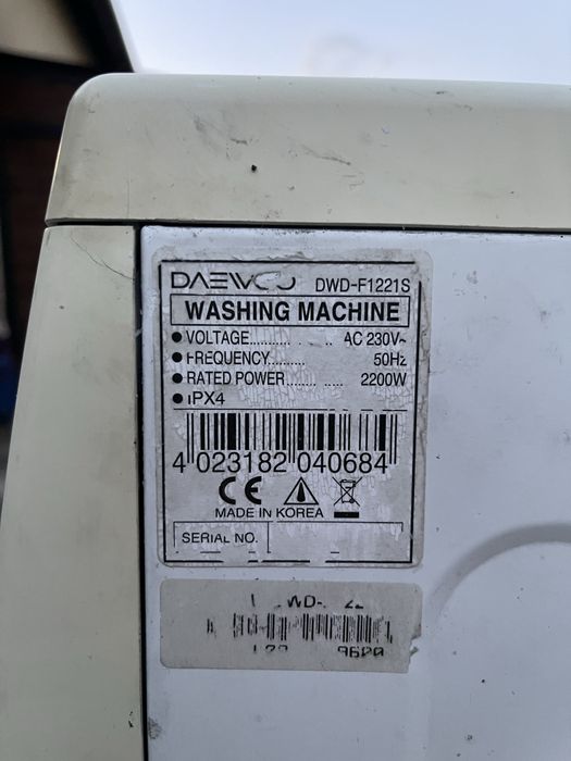 Пералня Daewoo DWD-F1221S