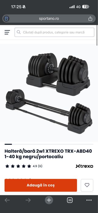 Gantere Trexo 40 kg X 2
