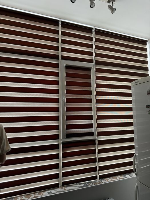 Ролл шторы день ночь ( зебра )  в Астане по акции!