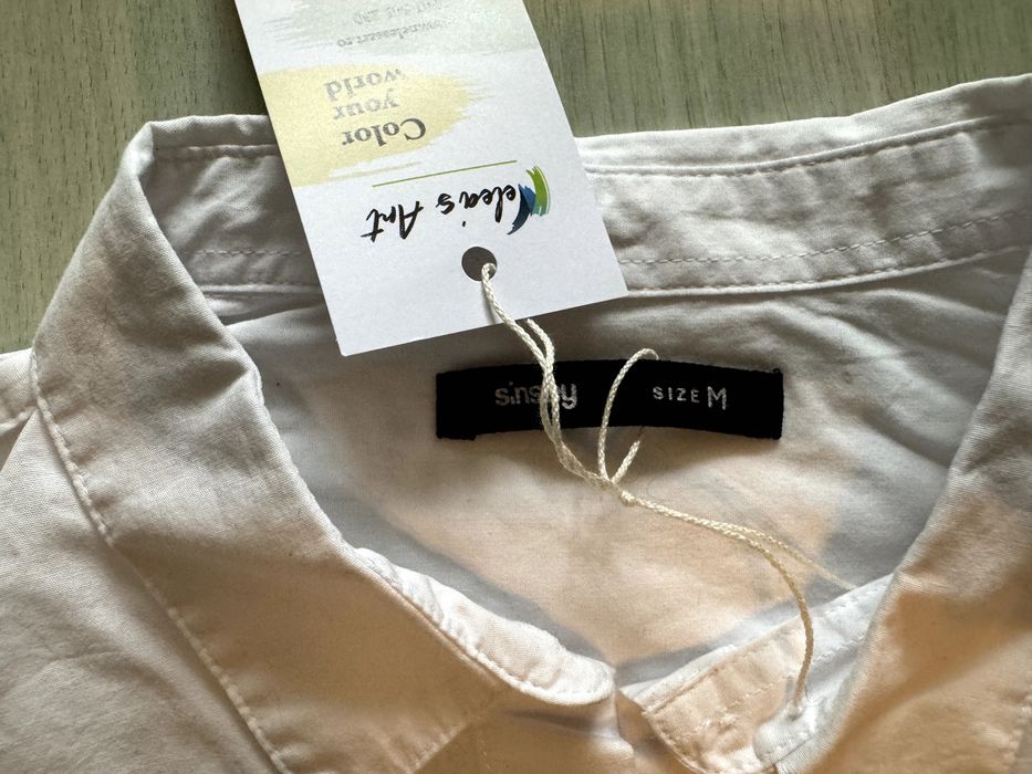 Cămașă dama unicat, pictata manual, mărimea M, cumpărată de la Sinsay