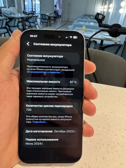 Apple 15 128гб 87%
