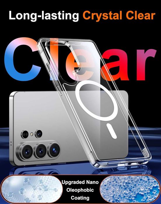 Акрилен Калъф MagSafe за Galaxy S26 Ultra, Galaxy S26, S26 Plus, S25 Ultra, Galaxy S25