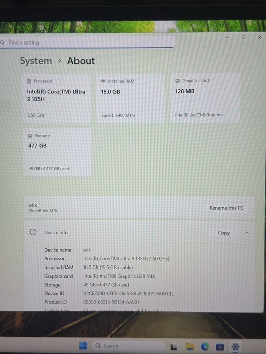 Laptop de vanzare. I 9