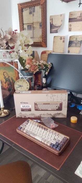 Tastatura gaming akko mu01 seclusion din lemn (wood)