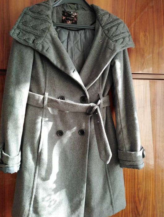 Дамско вълнено марково палто