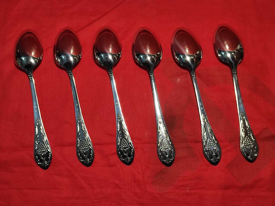 Сребърни супени лъжици на СССР 875 проба. Сребро 416гр.