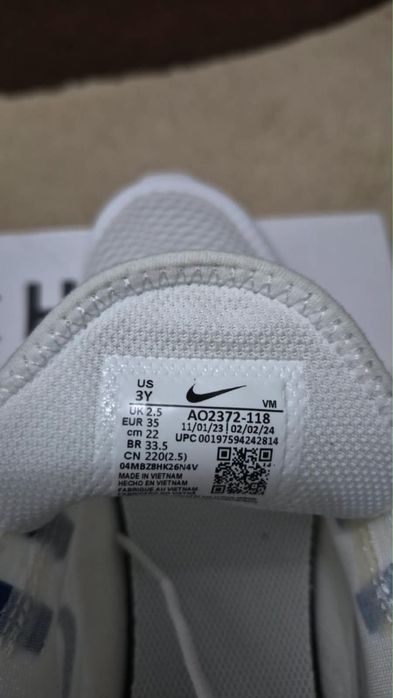 Nike Air Max 270 White/Game Royal, alb cu albastru, nr. 35 (22 cm)