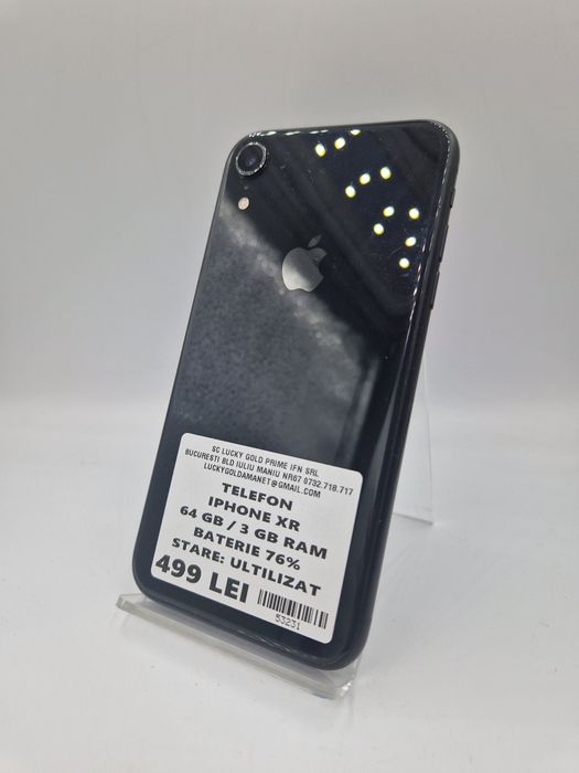 Iphone XR 64GB / 3GB RAM 76% Baterie Garantie #53231