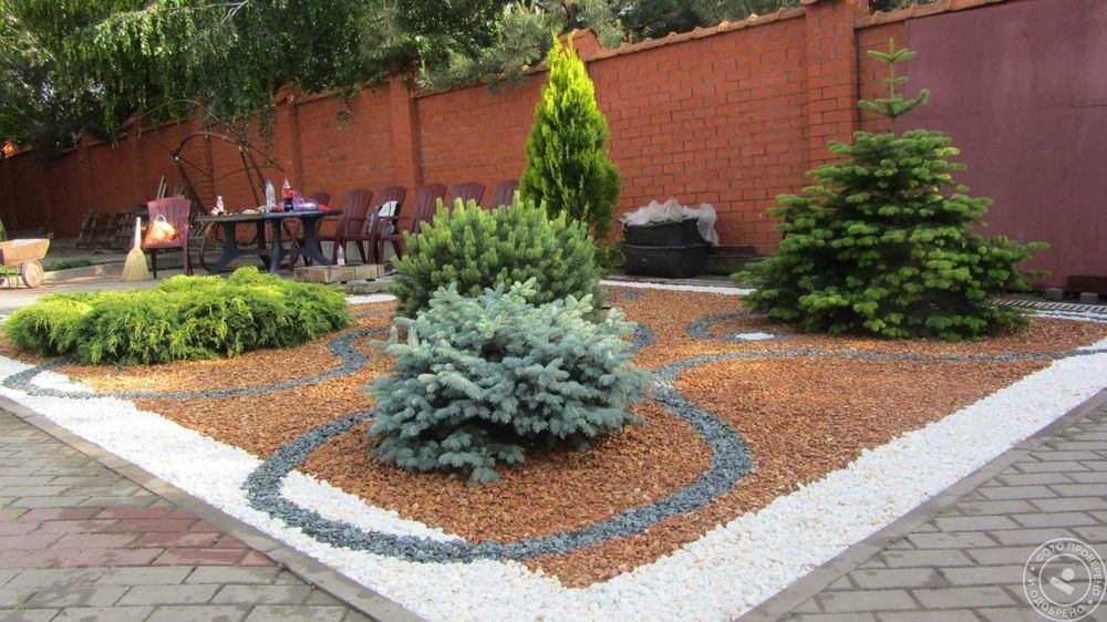 Белый щебень в мешках