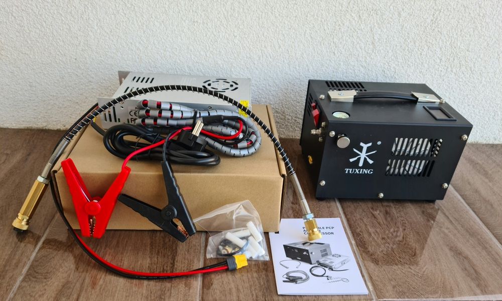 Помпа за пушка 300 бара ПЦП PCP VEVOR Вевор пистолет компресор Tuxing