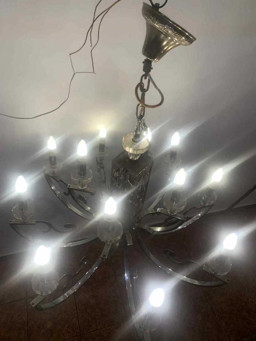 Candelabru cu 12 brate din inox