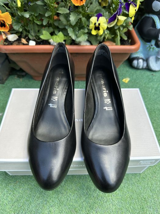 Pantofi din piele naturala Tamaris
