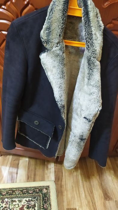 Продается Мужской Костюм Дубленка Черного Цвета Размер 48