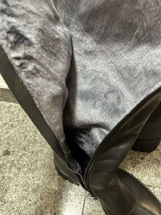 Дамски елегантни ботуши от естесвена кожа